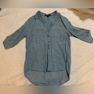 Velvet heart sky blue shirt - XS
